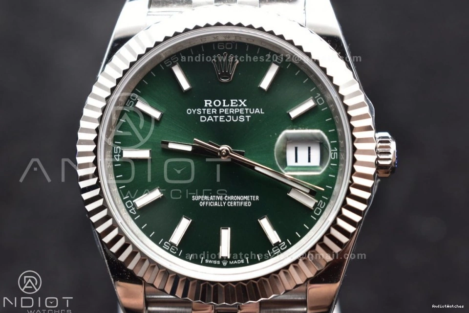 41 ComfortFit Best DateJust Green 1:1 904L Steel SA Dial Edition 126334 635 DIWF on Jubilee Sundust Bracelet 0731